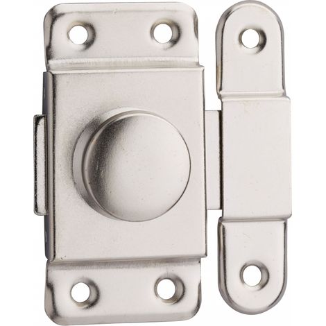 THIRARD - Verrou pour porte d'ameublement, 40mm, acier nickelé - THIRARD