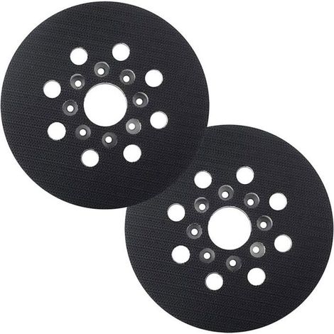 2pcs Plateau Ponceuse 125mm Compatible Bosch PEX 220A/GEX 125-1AE/Skil 7402/7490 (1/4)