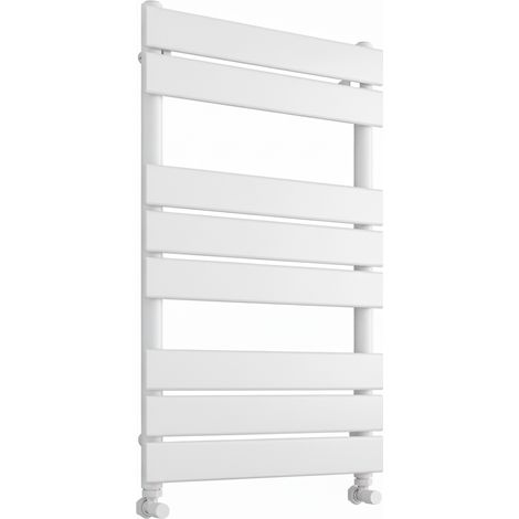 Richmond Heated Towel Rail Flat Panel Brushed Brass 400mm W x 800mm H Bathroom Towel Radiator