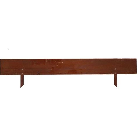 Bordure jardin acier rouillé 105x22cm (1/3)