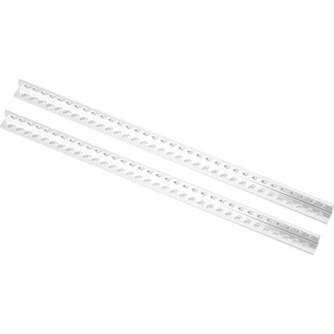 Profilé en aluminium en L, 2 unités 12x12mm, 34 perforations, pièces robotique (3103-0034-0280)