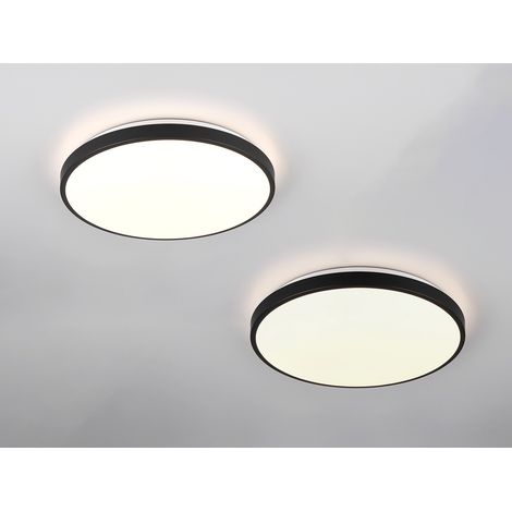 2er SET flache LED Innen Deckenlampen mit Bewegungsmelder Ø 38cm (1/5)