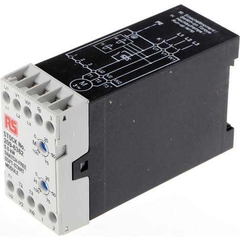 Démarreur progressif 12 A 5,5 kW Démarrage progressif, 460 V c.a., IP20 ( Prix pour 1 ) (1/3)