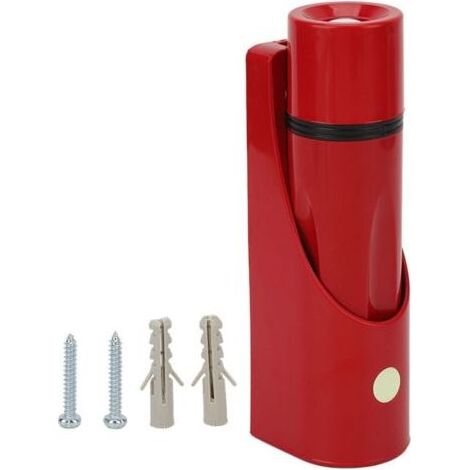 Hochleistungsfähige, batteriebetriebene LED-Wandtaschenlampe, kleine Notleuchte für Hotel und Zuhause, rot (1/4)