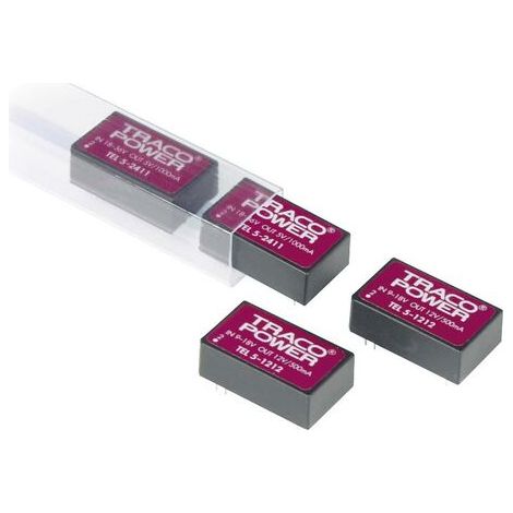 Convertisseur CC/CC pour circuits imprimés TracoPower TEL 5-2412 Nbr. de sorties: 1 x 24 V/DC 12 V/DC 500 mA 6 W 1 pc(s (1/4)