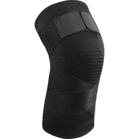 Genouillère, Ajustement Compression, Matériau Respirant, noir, XL (1/2)