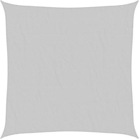 Voile d'ombrage  Voile de parasol gris clair 7x7 m 100% polyester oxford