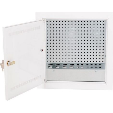 Unterputz-Multimediaverteiler 4x Simplex-Steckdosen 8x TV SK-TEL-WN-PER
