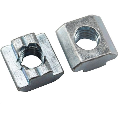 Lot de 20 écrous coulissants en T 4040 M6 en acier au carbone Filetage métrique Tête de marteau Écrou à fente en T pour profilés d'extrusion d'aluminium (1/5)