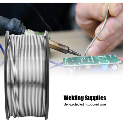 Fil à souder autoprotégé sans gaz pour outillage électrique, pièces industrielles, 0,8 mm, 1 kg (1/5)