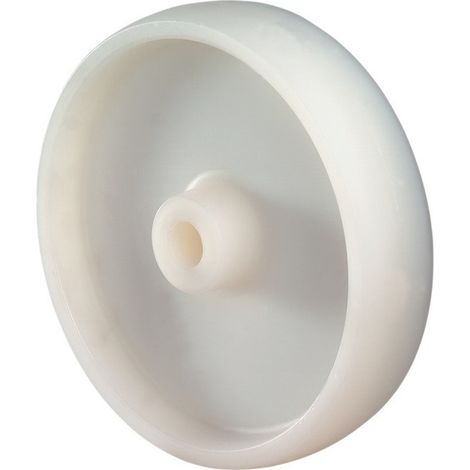 Rueda de repuesto D.75mm Trgf.50kg Ku.schwarz Eje D.10mm Buje Longitud 26mm BS ROLLEN