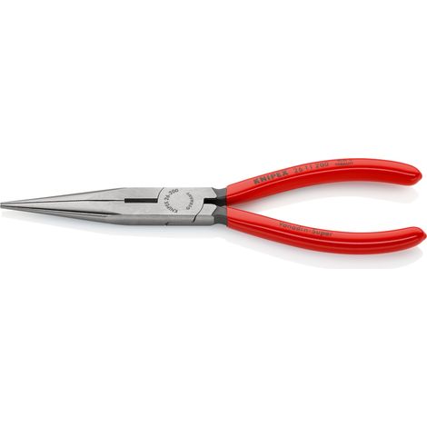 KNIPEX 26 11 200 SB Snipe Nose Side Cutting Pliers (Stork Beak Pliers) plastic coated black atramentized 200 mm (1/4)