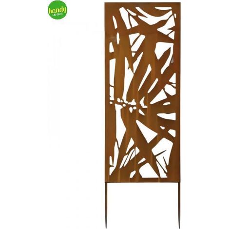 Pannello decorativo Verdemax 50 x 100 cm in metallo corten