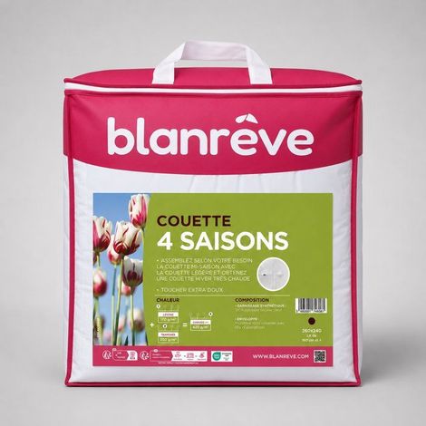 Couette 4 Jahreszeiten 420 gr/m² - BLANREVE - 240 x 220 cm - Weiß (1/5)