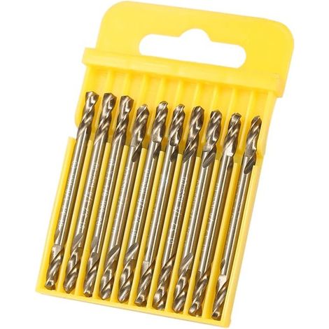 10 pièces foret en cobalt M35, pour acier trempé, inoxydable et fonte, usage industriel et CNC (1/5)