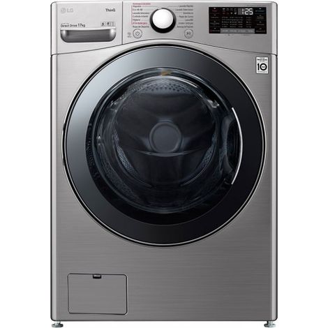 Lavadora LG F1P1CY2T de 17Kg Clase B y 1100Rpm Inox, Steam, Wi