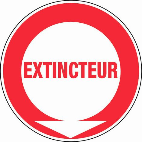 Panneau Extincteur (texte) - Rigide Ø180mm - 4040110