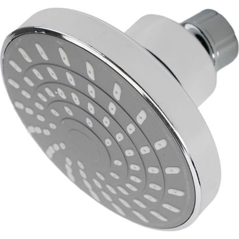 Sollbry Pommeau de douche à tête unique pour salle de bain, hôtel, dortoir, piscine, pomme de douche à l'ancienne, petite pomme de douche en plastique, 9.6 cm, gris (1/5)