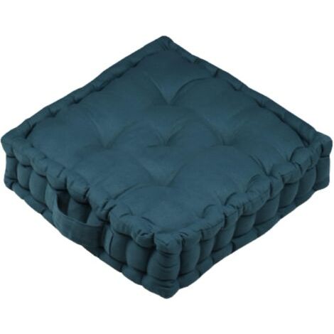 Bodenkissen - Größe 42 x 42 x 10 cm - Farbe Smaragd - Modell Außergewöhnliche Qualität - Bequemer Sitz (1/5)