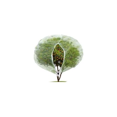 (180 x 180 cm) Malla antiinsectos y antipájaros con cremallera, malla para jardín para proteger plantas, frutas y flores de los insectos.