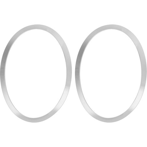 Jeu de baguettes chromées de contour de phare avant, côtés gauche et droit, réf 51-13-7-300-631, compatible remplacement Cooper F55 4 portes 2015-2020 (1/5)