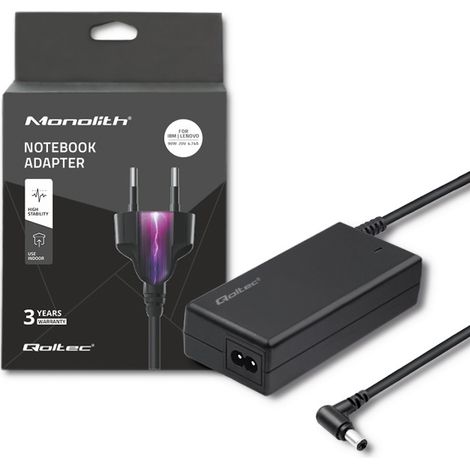 Qoltec Netzteil für IBM Lenovo Laptop 90W 20V 4,74A 5,52,5 + Stromkabel (1/5)