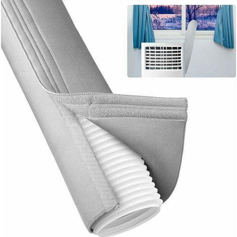 Housse de tuyau de climatiseur portable isolée – Conduit d'échappement 12,7 cm à 15,2 cm – Installation rapide – Matériau polyester (1/5)