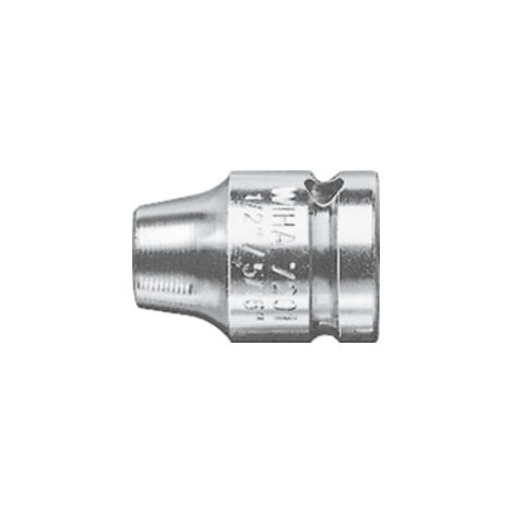 Wiha Verbindungsteil mit Sprengring Außensechskant, Außenvierkant G 6,3 + G 10 + G 12,5 1/2, 1/4" (01922)