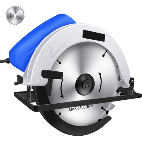 Scie circulaire électrique, moteur puissant, profondeur de coupe réglable, Scie circulaire électrique (1/2)