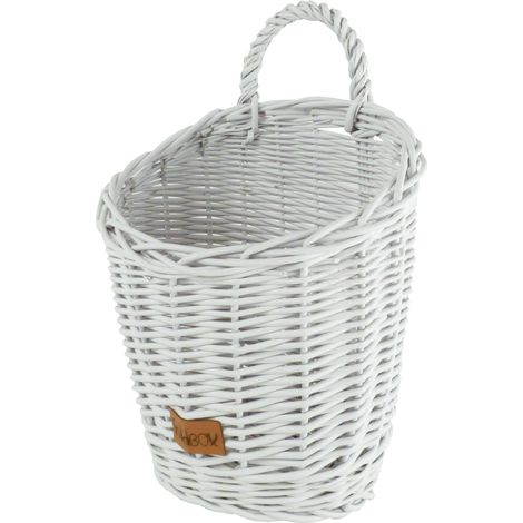 Cesta de pared blanca (1/4)