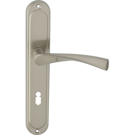 Türgriff 72 Drückergarnitur BB-Buntbart Set Nickel Türdrückergarnitur ROMANA M9 (1/5)