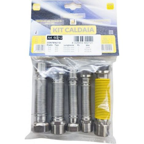 "KIT PER ALLACCIAMENTO CALDAIA MURALE M/F 3/4"""" x 100/200 mm"