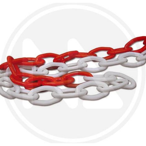 CATENA SEGNALETICA Ø6X26 CF 25 MT BIANCO ROSSA (1/2)
