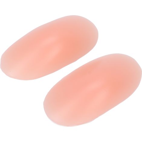 2 pièces Coussinets d'épaule en silicone adhésif réutilisable, anti-dérapant et confortable, couleur peau (1/5)