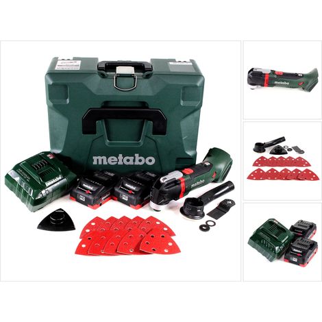Metabo MT 18 LTX Utensile multifunzione a batteria 18V ( 613021710 ) OIS-/Starlock + 2x Batterie 4,0Ah + Caricabatterie + Valigetta (1/5)