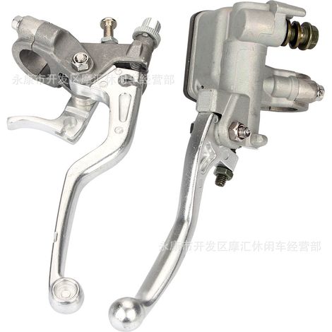 Off-road vehicle parts compatible with Honda CRF250 04-14 and CRF450 02-14 left clutch lever brake booster.