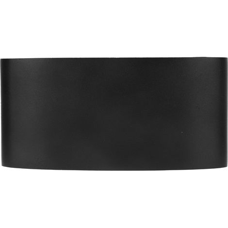 6-W-LED-Wandleuchte, schwarzes Aluminiumgehäuse, warmes Licht, nach oben und unten gerichtete Beleuchtung, AC 85–265 V, dekorative Lampe (1/5)