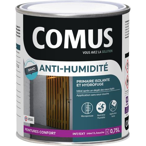 Comus – Peinture anti-humidité 0.75L – Primaire pour murs – Finition hydrofuge – Directement applicable sur supports humides (1/4)