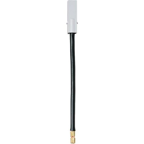 Câble de raccordement 120mm noir 6mm² avec fiche pour Répartiteur multifiche HAGER KZ002 (1/2)