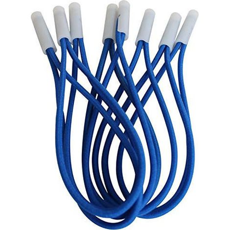 Lot de 10 Sandows bleu de 25 cm pour bâche piscine - jardiboutique
