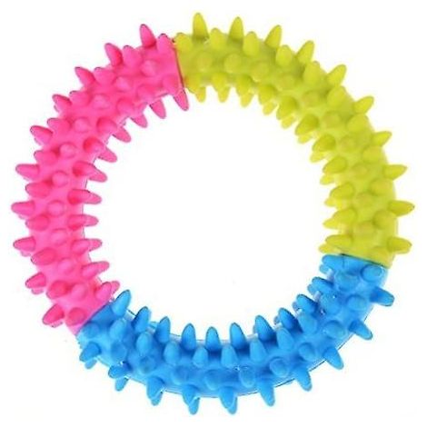 Jouet dentaire en forme de chien pour chiot, idéal pour la poussée des dents, l'éducation et le nettoyage des dents. (1/5)