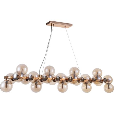 Lampadario Italux Cabella oro moderno 25xG9 125cm H120 (1/2)