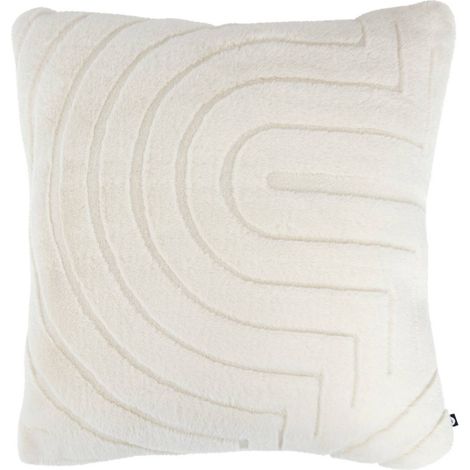 Coussin jacquard Arka 45 x 45 cm Ivoire (1/3)