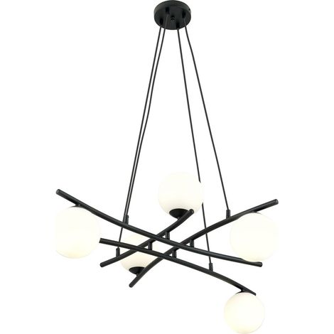 Lámpara colgante Lotra Opal (5 luces)