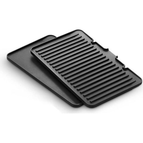 Juego de 2 placas (370 x 230 x 50 mm) para Grill DELONGHI 5517910001
