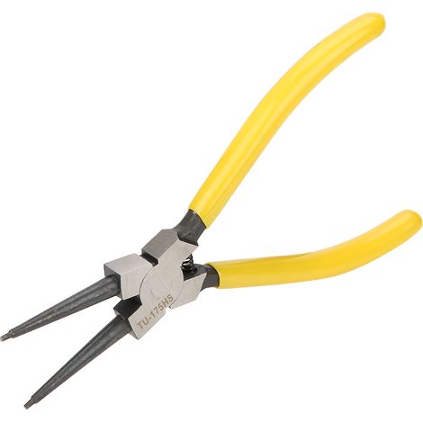 Pince à circlips courbée en acier inoxydable avec poignée de 17,8 cm (7 po) - Outil mécanique de retenue TU-175HS (1/5)
