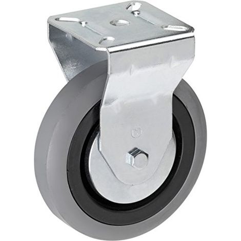 Meister Roulette fixe en caoutchouc Roulement coulissant, 800590