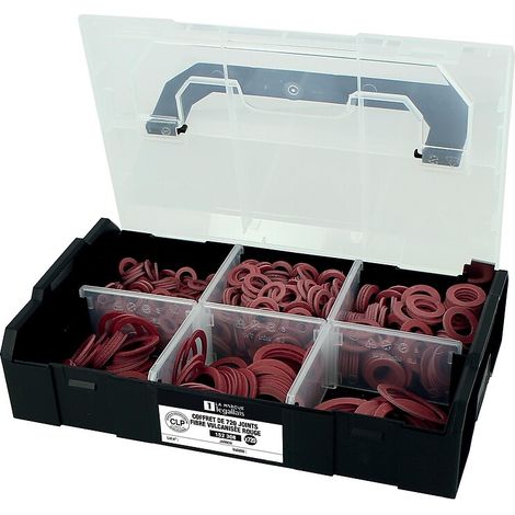Joints fibre vulcanisée rouge DGS VS4-ACS CLP Jarnon coffret L-BOXX de 720 joints - NORD PICARDIE JOINTS (1/2)