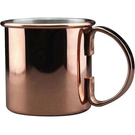 450 ml Edelstahl-Wasserbecher, Moskau-Mule-Becher, gerader Körper, gerollter Becher, Bar-Cocktail-Becher, Bier (1/5)