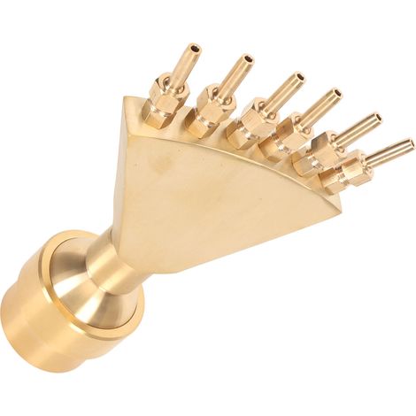 Buse de fontaine Phoenix G2 DN50 tête de pomme d'arrosage en cuivre forme en V accessoire bassin parc (1/5)